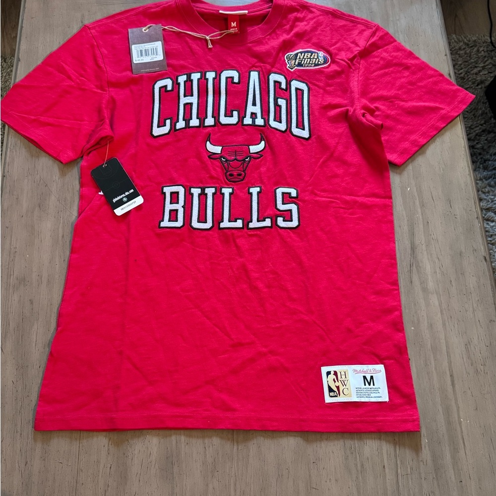 Chicago Bulls Red T-Shirt Mitchell & Ness